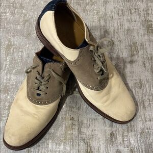 Cole Haan Men's Cream and Tan Oxfords